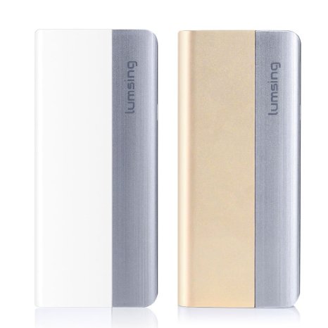 Lumsing Portable Battery Charger Combo (3 Harmonica Series 10400mah External Power Banks)for iPhones, iPads and Samsung Galaxy, Android Phones and other devices