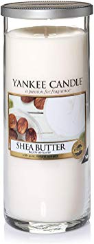 Yankee Candle "Shea Butter" Pillar Candle, Cream, Large