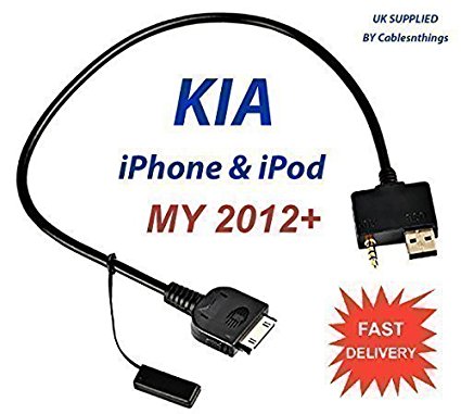 Cable USB 3.5mm for KIA iPod iPhone iPad Forte / Optima / Soul / Rio / Rondo / Sedona / Sorento / Sportage / Fuze Lead Adapter Wire Cord