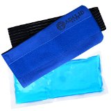 Pain Relief Ice Pack with Wrap for Hot and Cold Therapy - New and Improved Flexible Gel Pack to Treat Sports Injuries and Aches  Microwavable  Reusable Medium-Sized Wrap 23 - Ideal for Small Body Parts or Limbs Only