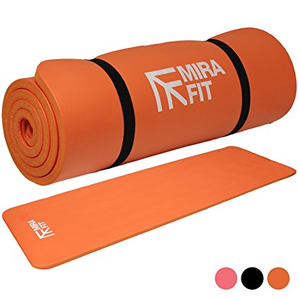 MiraFit 15mm Extra Thick Exercise Floor Mat - Choice of Colours