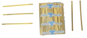Tach-It 4" X 5/32" Gold Metallic Cut to Length Twist Tie (Pack of 500)