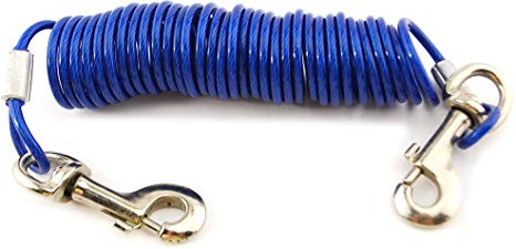 VIP Home Essentials - Coiled Line, Straight Line, or Stake & Cable Pet Tie-Out Cables