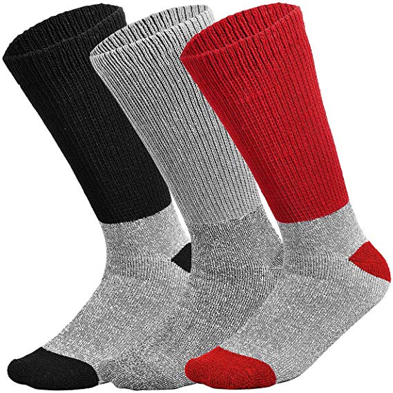 Doctor Recommend Thermal Diabetic Socks Keep Foot Warm Non-Binding Crew Socks For Men Women 3, 6 or 12-Pack