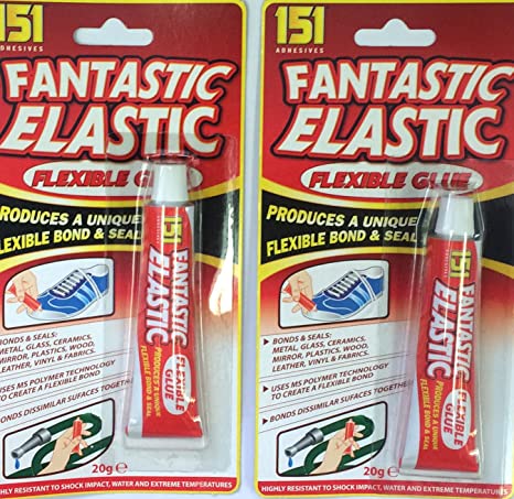 2 X Fantastic Elastic Flexible Glue - 20g