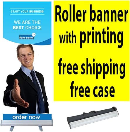 80cmx200cm Roller Banner Printing Pull Up Exhibition Stand FREE 24 hr COURIER SHIPPING