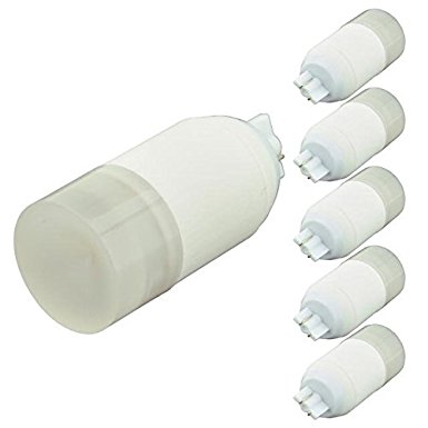 LEDwholesalers T10 Wedge Base Omnidirectional 2-Watt LED Light Bulb 12 Volt AC/DC or 10-30V DC (6-Pack), Warm White, 14602WWx6