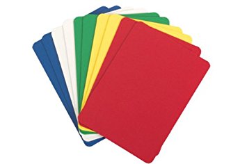 Set of 5 Plastic Poker Cut Cards (Assorted Colors)