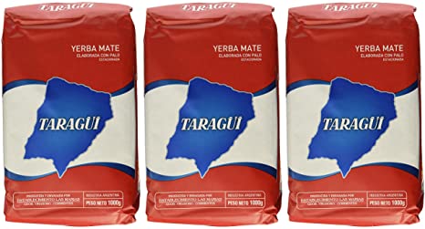 Yerba Mate Taragui - 3 bags of 2.2 Lbs each by Taragui