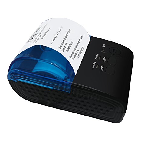 MinGz Thermal Receipt Printer,Portable Personal Printer Mini Wireless Bluetooth Printer for iOS and Android Systems,58MM USB Thermal Printer Compatible with ESC / POS Print Commands Set