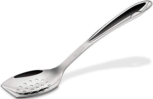All Clad T233 Stainless Steel Cook Serving Slotted Spoon, Silver