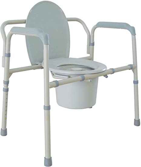 Heavy Duty Bariatric Folding Bedside Commode Seat