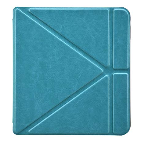 Case Cover for Kobo Libra H2O 2019 Ereader with Auto Sleep Smart Function,Lightweight Slim Leather Cover(Green)