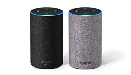 Echo (2nd Generation) 2-Pack (Charcoal Fabric and Heather Gray Fabric)