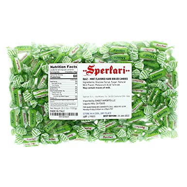 Sperlari "Menta" Mint Hard Boiled Candy (2.2 Lb | 1000 g)