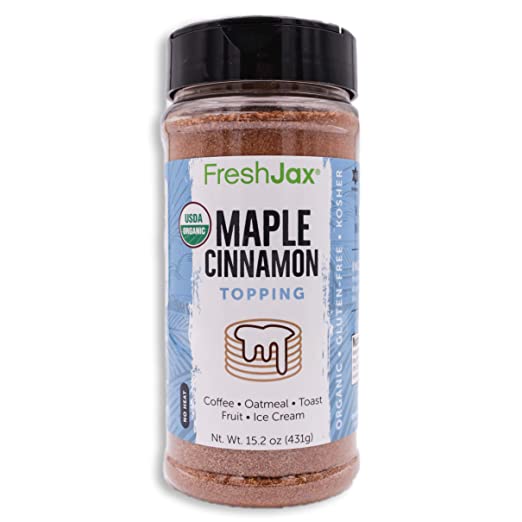 FreshJax Premium Gourmet Spices and Seasonings (Organic Maple Cinnamon - Extra Large)