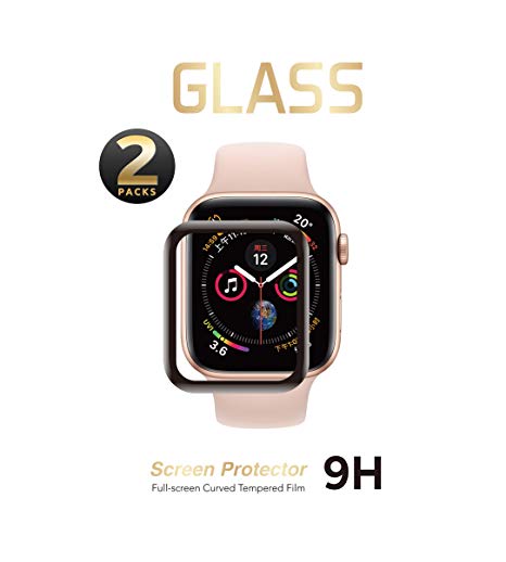 2 Pack - Liquid Tempered Glass Screen Protector Compatible for Apple Watch Full Coverage Protective Foil 9H 2.5D (42MM)