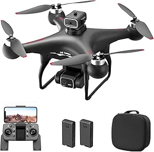 GoolRC S116 Drone with 4K Camera for Adults, RC Quadcopter with Obstacle Avoidance, Optical Flow, Trajectory Flight, Headless Mode, Gravity Sensor, Brushless Motor, Storage Bag and 2 Batteries (Black)