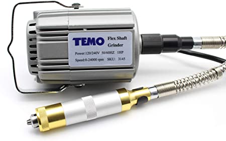TEMO Heavy Duty Grinder Polishing Rotary Tool with Foot Pedal and Flexible Shaft