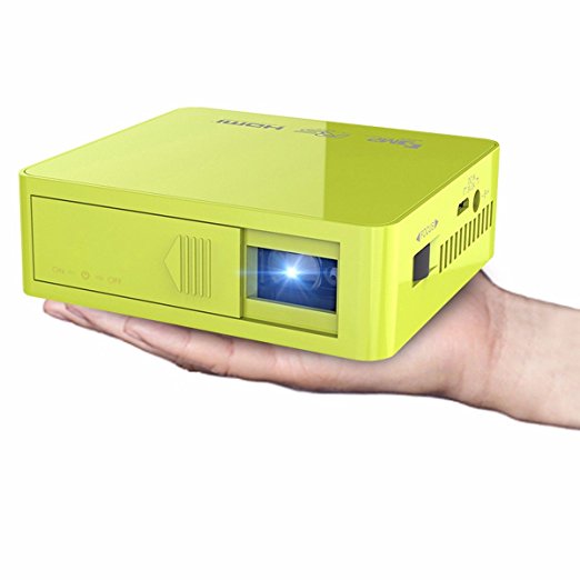 Mini Portable Projector,ELEGIANT Handheld Multimedia Mini DLP Projector 150" Full HD 1080p Micro Projetor Home Theater Cinema Projetor Support USB TF AV HDMI IR LED Digit Game PC Smartphones