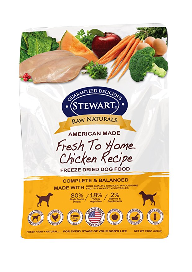 Stewart Raw Naturals by Freeze Dried Dog Food in Resealable Pouch, 12-Ounce, Beef