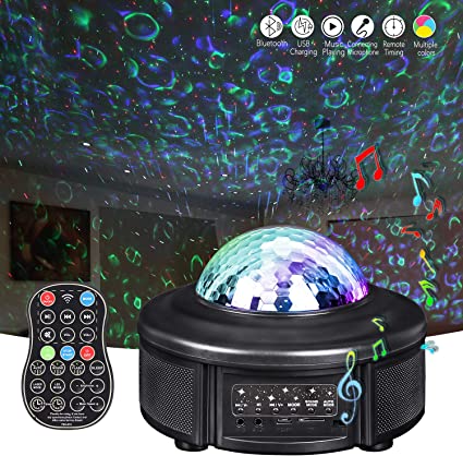 Star Projector, Galaxy Light Projector for Bedroom, Night Light Projector with LED Nebula Cloud, Starlight Projector with Bluetooth Speaker, Skylight Projector for Adults Kids