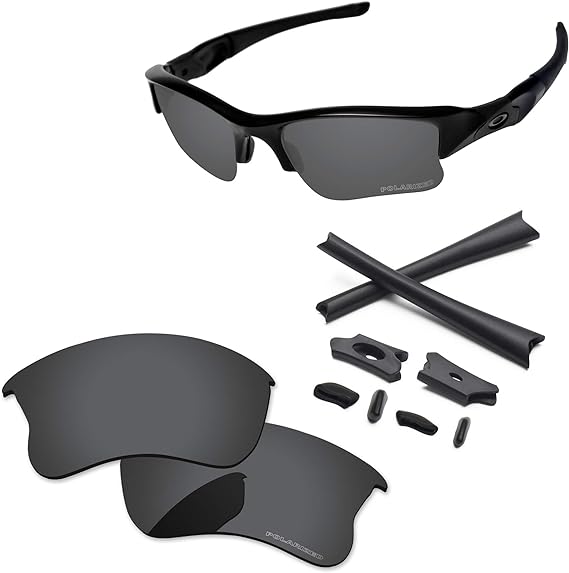 PapaViva Replacement Lenses & Rubber Kits for Oakley Flak Jacket XLJ OO9009