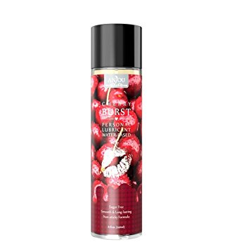 Personal Lubricant, Cherry-Flavored Water Based Lube for Women, Men and Couples, 8 oz - Anjou