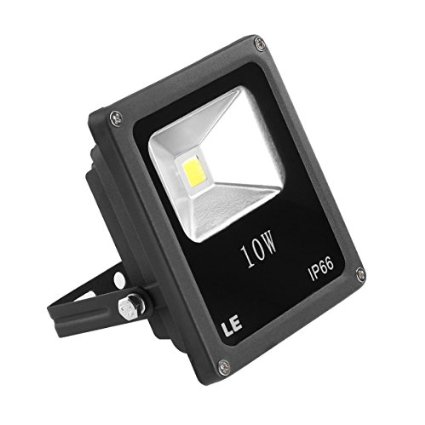 LE® 10W Super Bright Outdoor LED Flood Lights, 100W Halogen Bulb Equivalent, Waterproof, 660lm, Warm White, 3000K, Security Lights, Floodlight