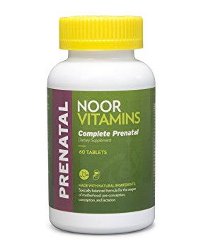NoorVitamins Prenatal Easy-Swallow Tablets - 60 Count - Halal Vitamins