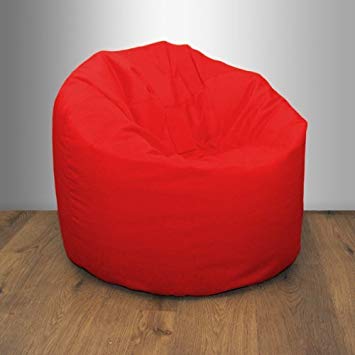 Shopisfy Large Children's & Teen's Water Resistant Fabric Bean Bag, Red 4 Pack