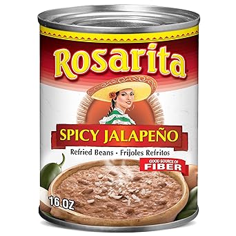 Rosarita Spicy Jalapeño Refried Beans, 16 oz