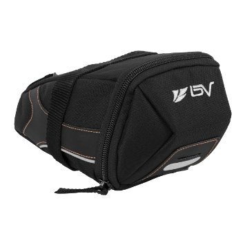 BV Bike Y-Series Strap-On Saddle Bag, Inside Mesh Pocket and Side Elastic Strap, Velcro and Buckle