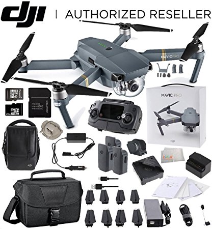 DJI Mavic Pro FLY MORE COMBO Collapsible Quadcopter Starters Travel Bundle