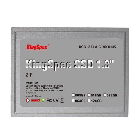 128GB KingSpec 18-inch ZIF 40-pin SSD Solid State Disk SMI Controller MLC
