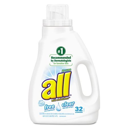 All Liquid Laundry Detergent, Free & Clear HE, 50 oz