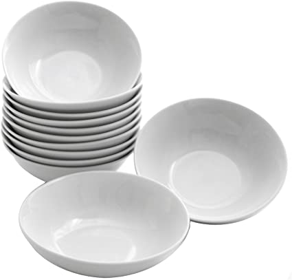 10 Strawberry Street CATERING-12-BOWL-W Catering Bowl Set, White