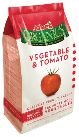 Jobe's 09026 Organic Vegetable & Tomato Granular Fertilizer 4-Pound Bag