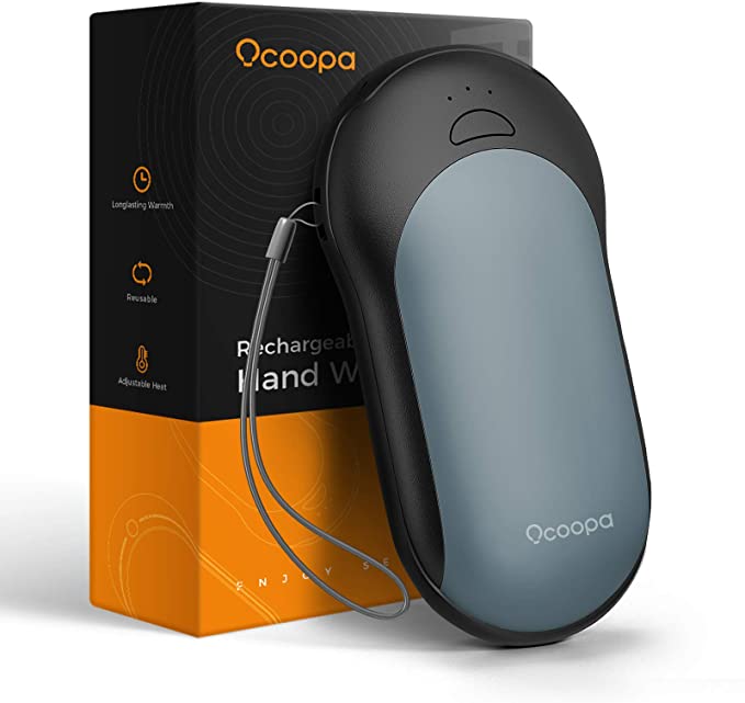 OCOOPA Fast-Charging Hand Warmers, 10000mAh Handwarmer with PD & QC 3.0 Rechargeable Hand Warmer Supercar Design Heating time 15 Hrs Perfect for Outdoor Activities Brilliant Winter Gift