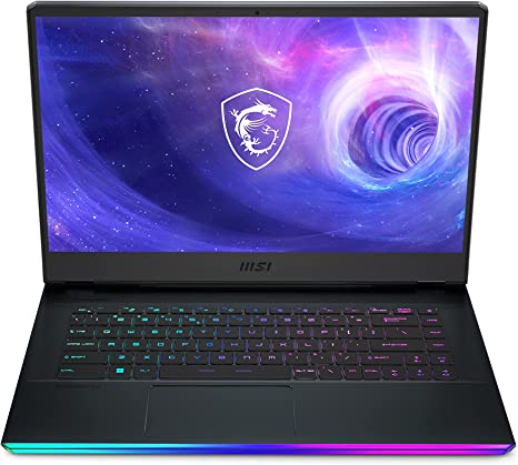 MSI Raider GE66 12UGS-025CA 15.6" 360Hz Gaming Laptop Intel Core i7-12700H RTX3070Ti 16GB DDR5 512GB NVMe SSD Windows 11 Home VR Ready