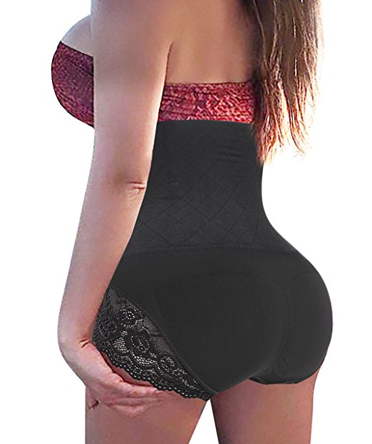 GAODI Women Body Shaper Butt Lifter Hi-Waist Panty Seamless Waist Trainer Tummy Control Shapewear