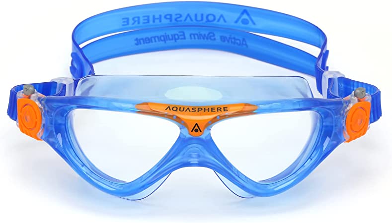 Aquasphere Vista Junior (Ages 6 ) Swimming Goggles - 180 Degree Vision, Leak Free Hypoallergenic Seal, Anti Fog & Scratch