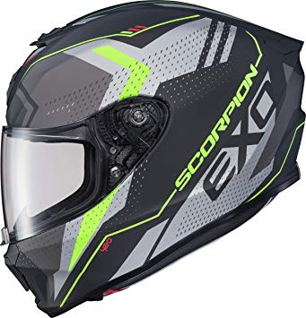 Scorpion EXO-R420 Helmet - Seismic (Large) (Matte HI-VIS/Dark Grey)