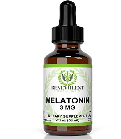 Melatonin 3MG Liquid. Potent & Effective Sublingual Drops to Best Help With Sleep Disorder & Make You Fall Asleep Fast. Alcohol Free and 100% Gluten Free Formula. 2oz Bottle.