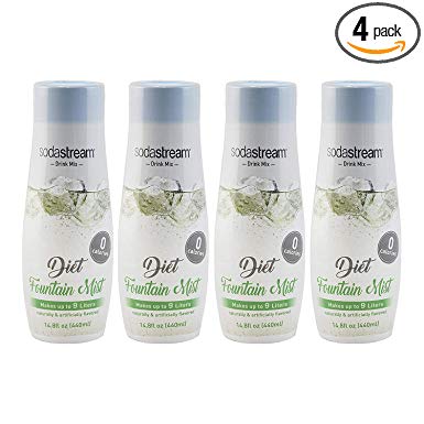 SodaStream Diet Fountain Mist, 440ml 4-Pack