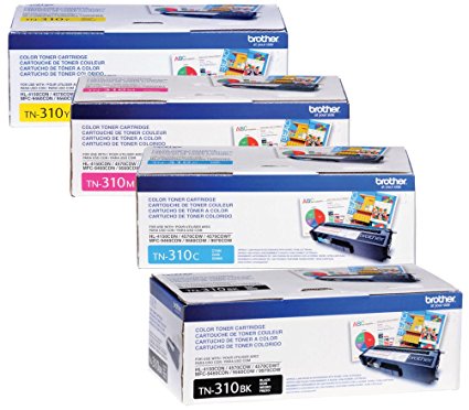 Brother Reseller TN310BK. TN310C. TN310M. TN310Y OEM Toner Cartridge Set