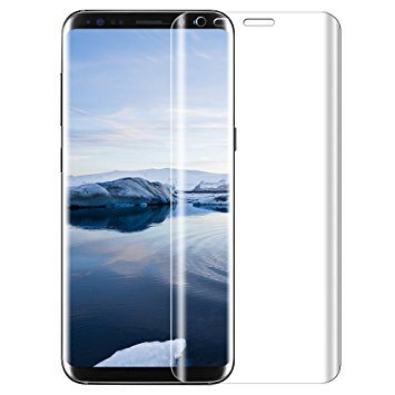 Samsung galaxy S8 Screen Protector, KKtick Samsung galaxy S8 Tempered Glass [High Defintion][9H Hardness]Screen Protector for Samsung galaxy S8 Clear HD Anti-Bubble Film (1 Pack)-Transparent
