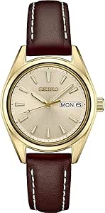 Seiko Women's Japanese Quartz Dress Watch with Stainless Steel Strap.