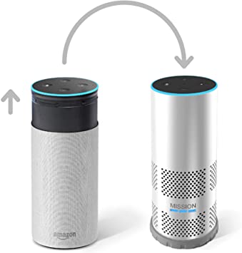 Mission Battery Shell for Amazon Echo 2nd Generation (Make Your Echo Portable), White