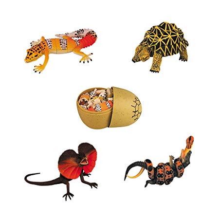 Assorted 4pcs/set of Ukenn 2nd Generation 3d Reptiles Animal Puzzles Diy Models Kids Educational Toy 5466